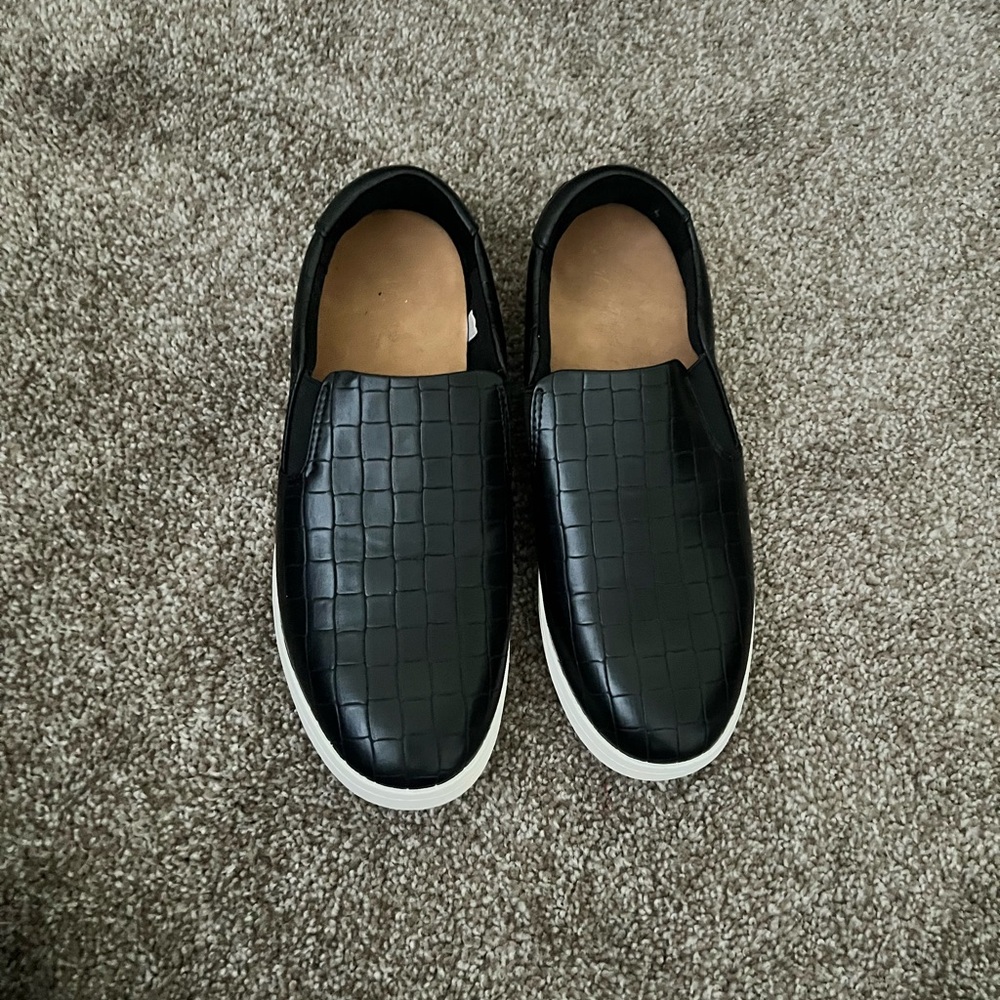 Black slip on shoes